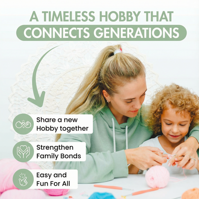 All-In-One Crochet Kit - Create Your First Handmade Masterpiece