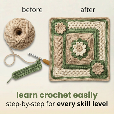 All-In-One Crochet Kit - Create Your First Handmade Masterpiece