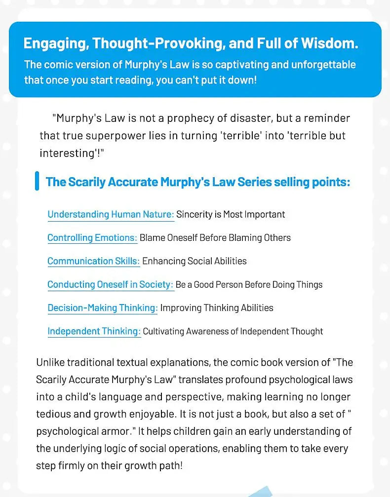 Murphy's Law Life Principles For Children